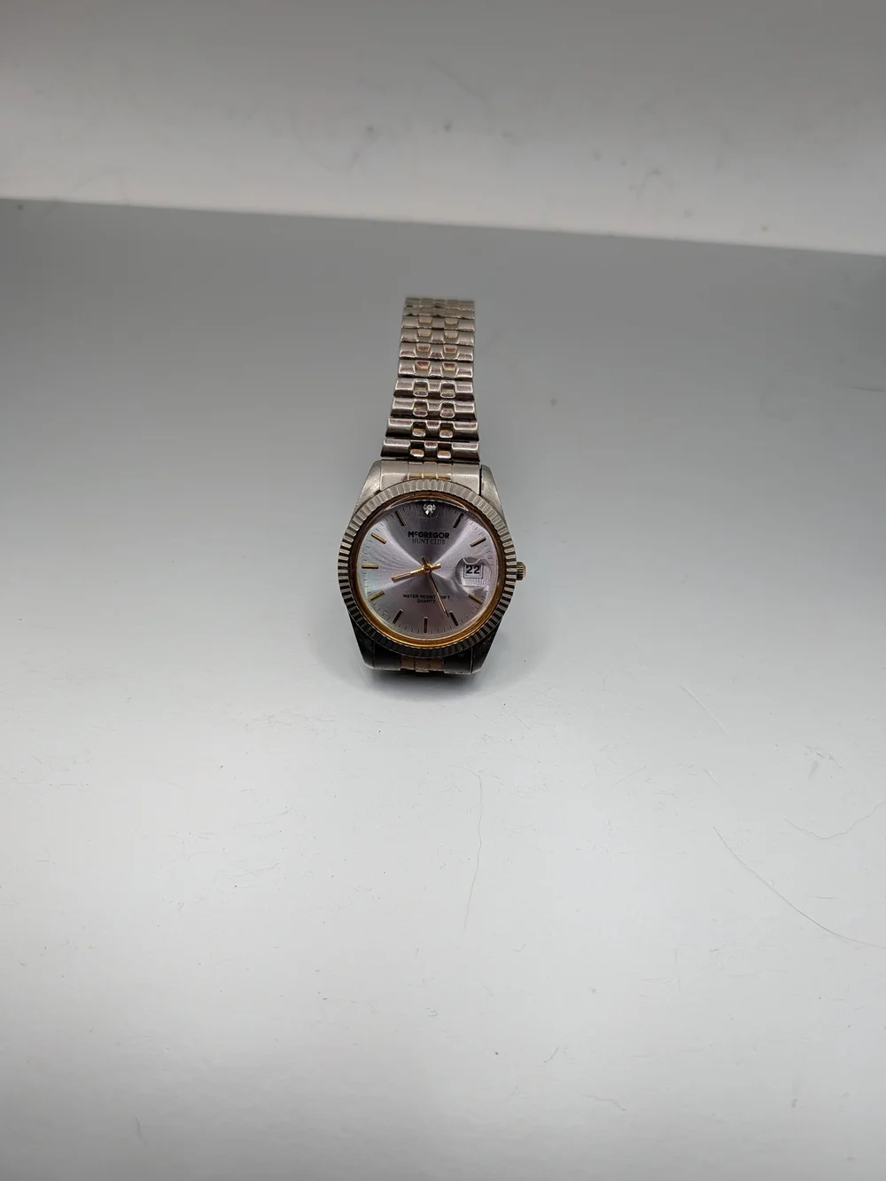 Vintage McGregor Hunt Club Two Tone Quartz Watch New Battery Works